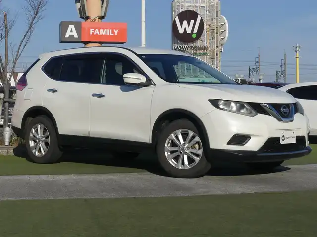 日産 エクストレイル 20X 千葉県 2014(平26)年 5.2万km ブリリアントホワイトパール カブロンシート/前席シートヒーター/純正SDナビ/地デジTV/【DVD/CD再生機能　Bluetooth接続】/バックカメラ/革巻きステアリング/ETC/純正17インチアルミホイル/インテリジェントキー