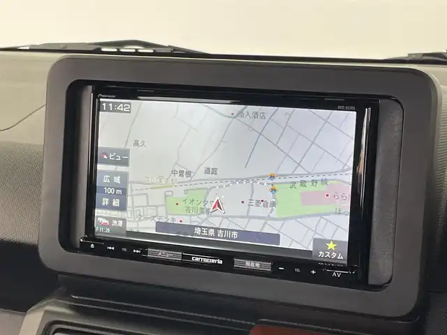 ダイハツ タフト G 埼玉県 2021(令3)年 1.1万km シャイニングホワイトパール スカイフィールドトップ/スマートアシスト/・衝突回避支援ブレーキ/・ブレーキ制御付誤発進抑制機能/・車線/路外逸脱警報機能/・オートハイビーム/・アダプティブドライビングビーム/・サイドビューランプ/カロッツェリア７インチSDナビ/(AM.FM.CD.DVD.BT)/フルセグTV/バックカメラ/革巻ステアリング/ステアリングスイッチ/前席シートヒーター/プッシュスタート/スマートキー/前後ドライブレコーダー/LEDヘッドライト/LEDフォグランプ/社外14インチAW/純正AW積込