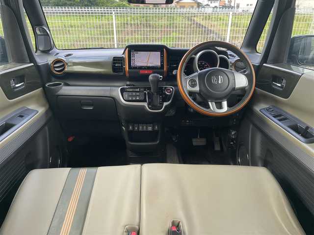 ホンダ Ｎ ＢＯＸ スラッシュ G Lインテリアカラーパッケージ 群馬県 2019(令1)年 3.5万km クリスタルブラックパール シティーブレーキ/純正メモリナビ　VXM-194VFi/　(CD DVD Bluetooth SD　USB iPod AUX FM AM)/バックカメラ/ビルトインETC/HIDヘッドライト/オートライト/革巻きステアリング/ステアリングスイッチ/レザーシート/シートヒーター/横滑り防止/チップアップシート/電動格納ウィンカーミラー/取扱説明書/保証書/スペアキー