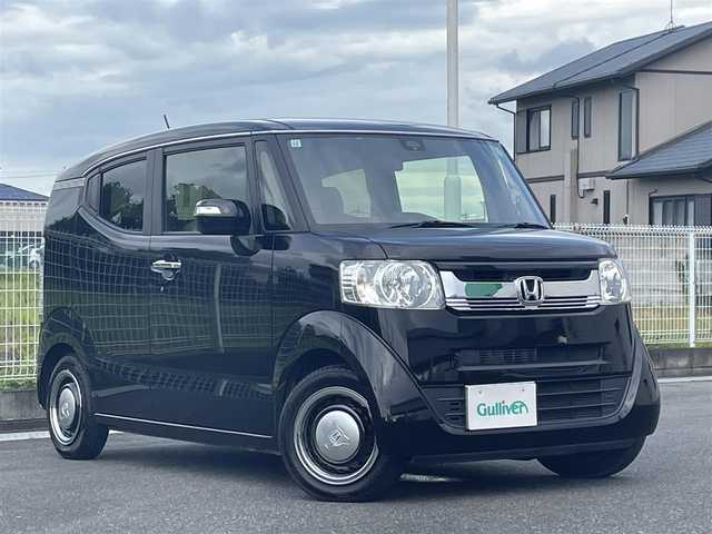 ホンダ Ｎ ＢＯＸ スラッシュ G Lインテリアカラーパッケージ 群馬県 2019(令1)年 3.5万km クリスタルブラックパール シティーブレーキ/純正メモリナビ　VXM-194VFi/　(CD DVD Bluetooth SD　USB iPod AUX FM AM)/バックカメラ/ビルトインETC/HIDヘッドライト/オートライト/革巻きステアリング/ステアリングスイッチ/レザーシート/シートヒーター/横滑り防止/チップアップシート/電動格納ウィンカーミラー/取扱説明書/保証書/スペアキー