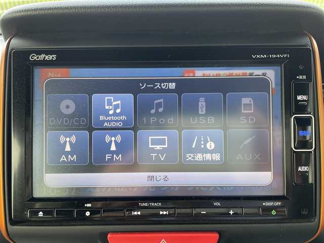 ホンダ Ｎ ＢＯＸ スラッシュ G Lインテリアカラーパッケージ 群馬県 2019(令1)年 3.5万km クリスタルブラックパール シティーブレーキ/純正メモリナビ　VXM-194VFi/　(CD DVD Bluetooth SD　USB iPod AUX FM AM)/バックカメラ/ビルトインETC/HIDヘッドライト/オートライト/革巻きステアリング/ステアリングスイッチ/レザーシート/シートヒーター/横滑り防止/チップアップシート/電動格納ウィンカーミラー/取扱説明書/保証書/スペアキー