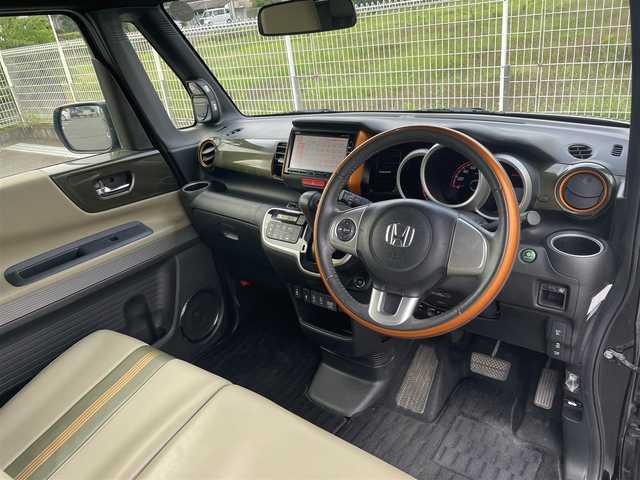 ホンダ Ｎ ＢＯＸ スラッシュ G Lインテリアカラーパッケージ 群馬県 2019(令1)年 3.5万km クリスタルブラックパール シティーブレーキ/純正メモリナビ　VXM-194VFi/　(CD DVD Bluetooth SD　USB iPod AUX FM AM)/バックカメラ/ビルトインETC/HIDヘッドライト/オートライト/革巻きステアリング/ステアリングスイッチ/レザーシート/シートヒーター/横滑り防止/チップアップシート/電動格納ウィンカーミラー/取扱説明書/保証書/スペアキー