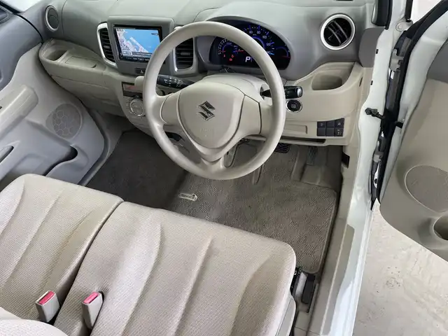 スズキ スペーシア X 福島県 2013(平25)年 4.8万km パールホワイト 社外ナビ/（Bluetooth・CD・DVD・FM・AM）/フルセグTV/バックカメラ/USB接続/ETC/片側パワースライドドア/社外14インチアルミホイール/アイドリングストップ/純正フロアマット/ドアバイザー/電動格納ミラー/プッシュスタート/AAC/スマートキー
