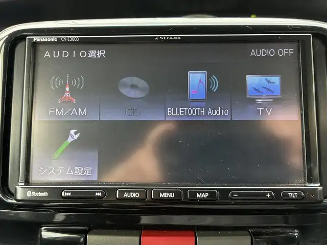 ダイハツ タント カスタム X リミテッド 熊本県 2009(平21)年 12.8万km ブラックマイカ 社外ナビ（CN-E300D）/【ワンセグTV/Bluetooth/CD/AM/FM】/左側パワースライドドア/純正14インチAW/ウィンカーミラー/電格ミラー/スマートキー/純正ドアバイザー/純正フロアマット/革巻きステアリング/ドライブレコーダー/ABS/保証書/取扱説明書