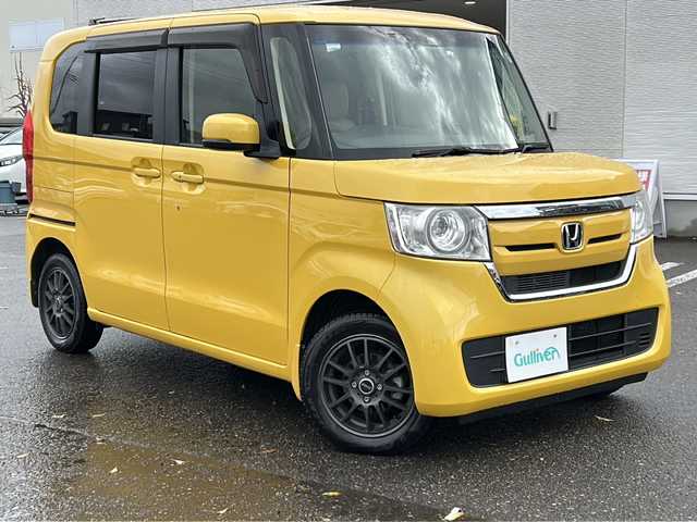 ホンダ Ｎ ＢＯＸ G L ホンダセンシング 秋田県 2017(平29)年 1.3万km プレミアムイエローパールⅡ 純正メモリナビ/純正BT、CD、DVD、TV/両側パワースライドドア/前後ドライブレコーダー/バックカメラ/コーナーセンサー/社外14インチAW/４WD