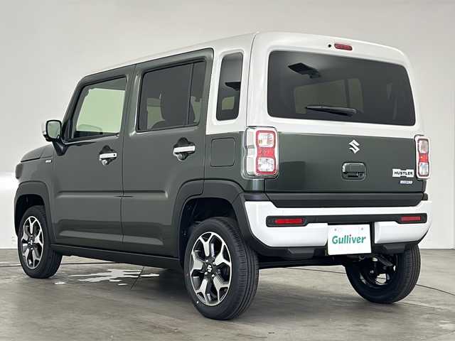 スズキ ハスラー HYBRID X 兵庫県 2025(令7)年 0.1万km未満 クールカーキパールメタリック/ソフトベージュメタリック ・登録済未使用車/・純正9型ナビ＆BT＆DVD＆CD＆USB＆SmatphneLink/・アラウンドビューモニター/・スズキセーフティサポート/・衝突軽減ブレーキ/・レーンキープアシスト/・レーダークルーズコントロール/・ハイビームアシスト/・コーナーセンサー/・アイドリングストップ/・純正15インチアルミホイール/・前席シートヒーター/・ドアミラーヒーター/・スマートキー/・スペアキー/・プッシュスタート/・LEDヘッドライト/・LEDフォグランプ/・オートライト/・横滑り防止装置