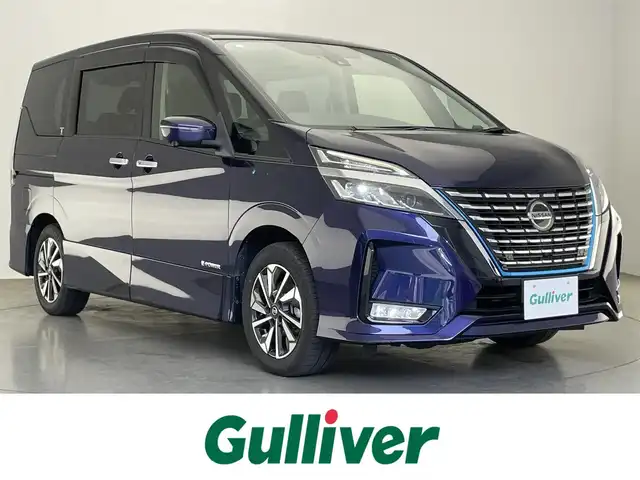 日産 セレナ e－パワー ハイウェイスター V 愛知県 2020(令2)年 5.7万km アズライトブルー 純正１０型ナビ　純正後席モニター　セーフティパックＢ　全方位カメラ　プロパイロット　パーキングアシスト　純正ドラレコナビ連動　ＢＳＭ　電動パーキング　エマブレ　衝突軽減　追従クルコン　ＬＥＤオートライト　ハンズフリー両側パワスラ　コーナーセンサー　フォグランプ　ETC　禁煙車