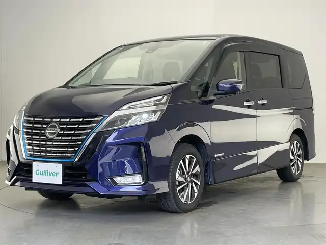 日産 セレナ e－パワー ハイウェイスター V 愛知県 2020(令2)年 5.7万km アズライトブルー 純正１０型ナビ　純正後席モニター　セーフティパックＢ　全方位カメラ　プロパイロット　パーキングアシスト　純正ドラレコナビ連動　ＢＳＭ　電動パーキング　エマブレ　衝突軽減　追従クルコン　ＬＥＤオートライト　ハンズフリー両側パワスラ　コーナーセンサー　フォグランプ　ETC　禁煙車