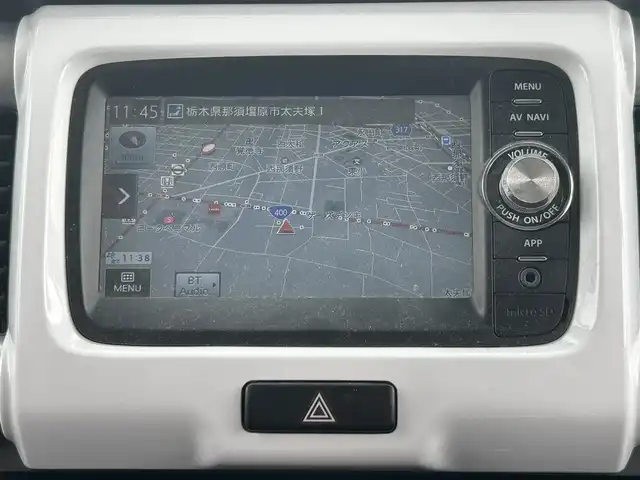 スズキ ハスラー X ターボ 栃木県 2014(平26)年 12.1万km サマーブルーM レーダーブレーキサポート/純正7インチナビ/ワンセグTV/Bluetooth/USB/バックカメラ/ビルトインETC/運転席シートヒーター/スマートキー×1/プッシュEgスタート/ステアリングリモコン/LEDオートライト/LEDフォグランプ/純正15インチAW/スタッドレスタイヤ＋社外AW積込/アイドリングストップ/横滑り防止装置