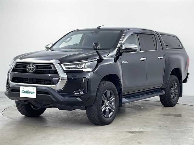 トヨタ ハイラックス Z 道央・札幌 2021(令3)年 2.4万km アティチュードブラックマイカ ・4WD/・ワンオーナー/・ディーゼル/・寒冷地仕様/・アルパイン11インチナビフルセグ&CD&DVD&BT/・トヨタセーフティセンス/・プリクラッシュセーフティ/・レーンディパーチャーアラート/・ロードサインアシスト/・クリアランスソナー/・クルーズコントロール/・前後社外デジタルインナーミラー型ドライブレコーダー/・TRDキャノピー/・センターデフロック/・バックカメラ/・革巻きステアリング/・ステアリングスイッチ/・フロントワイパーデアイサー/・ドアミラーヒーター/・ダウンヒルアシストコントロール/・オートライト/・LEDヘッドライト/・LEDフォグ/・ETC/・アイドリングストップ/・プッシュスタート/・スマートキー/・横滑り防止