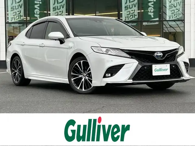 トヨタ カムリ WSレザーパッケージ 岡山県 2019(平31)年 8.8万km プラチナホワイトパールマイカ 純正8インチSDナビ/CD/DVD/USB/Bluetooth/フルセグ/バックカメラ/トヨタセーフティセンス/レーダークルーズコントロール/レーンキープアシスト/プリクラッシュセーフティ/ハイビームアシスト/LEDヘッドライト/ヘッドアップディスプレイ/本革シート/パワーシート/シートヒーター/ブレーキホールド/スマートキー/ETC2.0/ドライブレコーダー/禁煙車