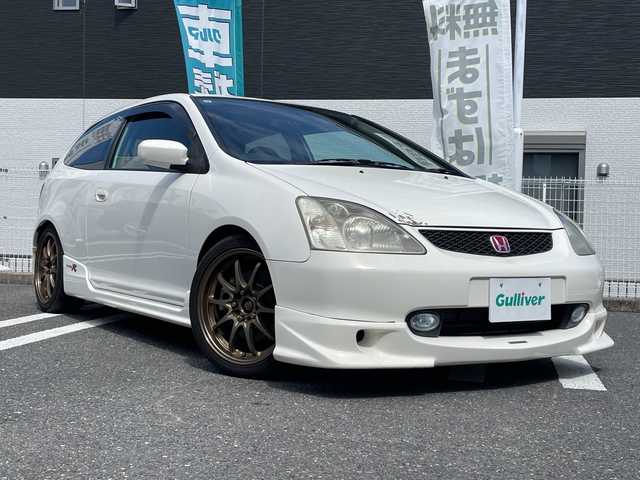 ホンダ シビック タイプR 三重県 2002(平14)年 17.7万km チャンピオンシップホワイト 登録時177/077km/禁煙車/ＲＥＣＡＲＯシート/ＫＥＮＷＯＯＤオーディオ/・USB・AUX・CD・AM/FM/ｍｏｍｏステアリング/５ＺＩＧＥＮマフラー/ＭＵＧＥＮフルエアロ/純正ＡＷ、ステアリング、マフラー　積載/ＥＴＣ/電動格納ミラー