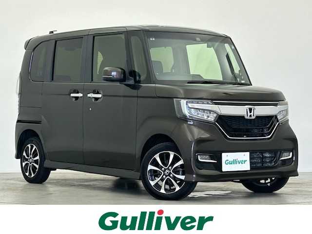 ホンダ Ｎ ＢＯＸ カスタム G L ホンダセンシング 福島県 2018(平30)年 4.9万km プレミアムグラマラスブロンズP 4WD/両側パワースライドドア/SDナビ/(AM/FM/BT/SD/iPod/USB/CD/DVD)/フルセグTV/バックカメラ/ETC/前方ドライブレコーダー/レーダークルーズコントロール/シートヒーター/プッシュスタート/スマートキー/スペアキー/オートライト/オートマチックハイビーム/LEDヘッドライト/フォグランプ/純正14インチアルミホイール/社外フロアマット