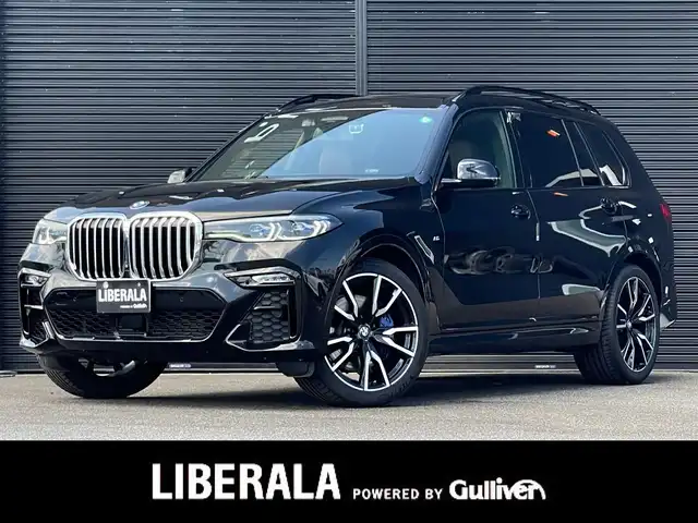 ＢＭＷ Ｘ７ xDrive35d Mスポーツ 山梨県 2019(令1)年 6万km サファイアブラックP スカイラウンジ/ライブコックピット/Mエアロダイナミクスパッケージ/Mスポーツブレーキ/フルセグ/Bluetooth/AppleCarPlay/ワイヤレスチャージ/HUD/harman/kardon/茶革/全席シートH/前席ベンチレーション/ステアリングH/パワーシート/エアサス/アルカンターラルーフ/電動テールゲート/3列シート/BMWレーザー・ライト/ETC/純正22インチAW