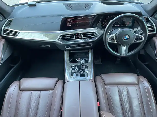 ＢＭＷ Ｘ７ xDrive35d Mスポーツ 山梨県 2019(令1)年 6万km サファイアブラックP スカイラウンジ/ライブコックピット/Mエアロダイナミクスパッケージ/Mスポーツブレーキ/フルセグ/Bluetooth/AppleCarPlay/ワイヤレスチャージ/HUD/harman/kardon/茶革/全席シートH/前席ベンチレーション/ステアリングH/パワーシート/エアサス/アルカンターラルーフ/電動テールゲート/3列シート/BMWレーザー・ライト/ETC/純正22インチAW