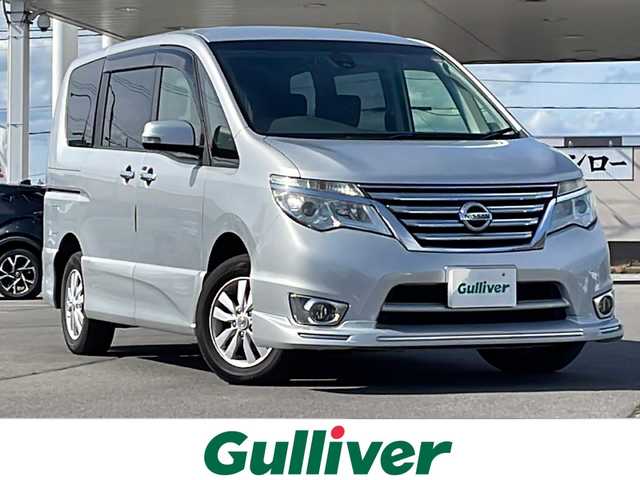 日産 セレナ ハイウェイスター Vエアロ+Safty 道北・旭川 2016(平28)年 8.4万km ブリリアントシルバー /４ＷＤ//禁煙車//両側パワースライドドア//フロントスポイラー//社外フリップダウンモニター//社外ＳＤナビ//ＣＤ・ＤＶＤ・ＳＤ・ＢＴ//バックカメラ//クルーズコントロール//エマージェンシーブレーキ//車線逸脱警報//社外ＬＥＤヘッドライト//オートライト//純正１５インチアルミ//アイドリングストップ//ＥＴＣ