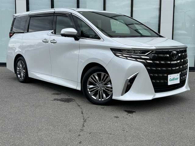 トヨタ アルファード Z 大阪府 2024(令6)年 1.6万km プラチナホワイトパールマイカ トヨタセーフティセンス/純正14インチHDディスプレイオーディオPlus/　（AppleCarplay/AndroidAuto/フルセグTV/Bluetooth/USB）/パノラミックビューモニター/レザーシート（合皮）/　（エグゼクティブパワーシート/シートヒーター/ベンチレーション)/純正14インチフリップダウンモニター/ステアリングヒーター/前後ドライブレコーダー/両側パワースライドドア/パワーバックドア/後席ロールサンシェード/三眼LEDヘッドライト/ビルトインETC2.0/ブラインドスポットミラー/ヘッドアップディスプレイ/ワイヤレス充電/純正18インチアルミホイール/純正フロアマット/TVキャンセラー有