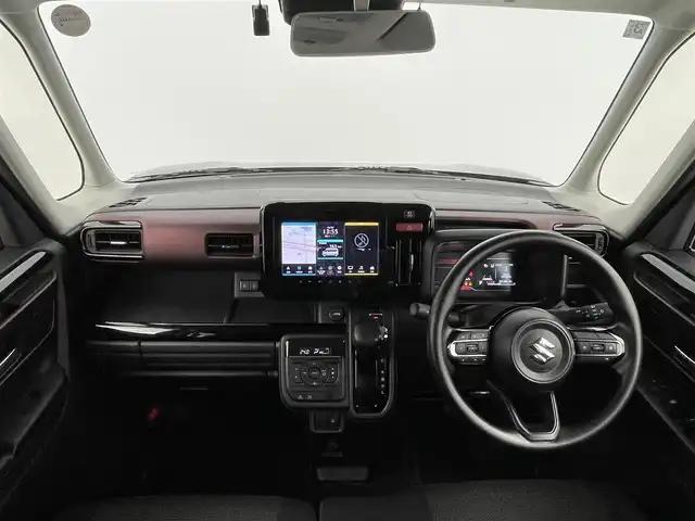 スズキ スペーシア カスタム HYBRID GS 千葉県 2024(令6)年 2.5万km ブルーイッシュブラックパール3 禁煙車/スズキセーフティ サポート/・デュアルセンサーブレーキサポートII/・誤発進抑制機能/・車線逸脱抑制機能/・後退時ブレーキサポート/・ハイビームアシスト/・全方位モニター/左側パワースライドドア/純正9インチナビ/Bluetooth/フルセグ/AM・FM/アラウンドビューモニター/レーダークルーズコントロール/LEDオートライト/シートヒーター/純正14インチアルミホイール/アイドリングストップ/USBポート/プッシュスタート/スマートキー/取扱説明書/保証書