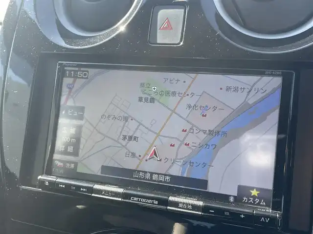 日産 ノート e－パワー X FOUR 山形県 2020(令2)年 8.9万km スーパーブラック ４WD/衝突被害軽減/社外メモリナビ/　　【CD　DVD　BT　ワンセグ　USB　AUX】/バックカメラ/オートライト/純正15インチアルミホイール/レーンキープアシスト/コーナーセンサー/フロアマット/ドライブレコーダー/スマートキー×２/ETC