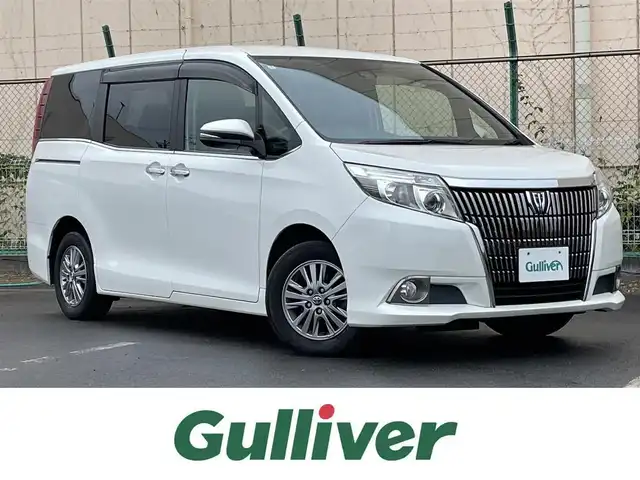 トヨタ エスクァイア Gi 東京都 2016(平28)年 4.6万km ホワイトパールクリスタルシャイン 純正ナビ　/Ｂｌｕｅｔｏｏｔｈ　/フルセグＴＶ　/バックカメラ　/シートヒーター　/クルーズコントロールシステム　/両側電動スライドドア　/サイドバイザー　/ＥＴＣ　/純正フロアマット　/純正アルミホイール　/純正ＬＥＤ/ABS/横滑り防止装置/レーンアシスト/オートライト/衝突被害軽減システム