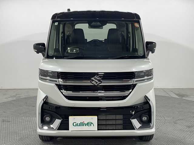 スズキ スペーシア カスタム HYBRID XS 広島県 2025(令7)年 0.1万km未満 ピュアホワイトパール/ブラック2トーン 届出済未使用車/純正９型ディスプレイオーディオ/・ナビ機能/・Bluetooth接続/・ApplecarPlay/アラウンドビューモニター/両側パワースライドドア/シートヒーター/レーダークルーズコントロール/ヘッドアップディスプレイ/ステアヒーター/オットマン/電動パーキング/オートブレーキホールド