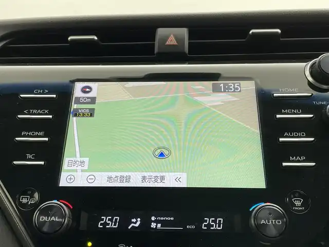 トヨタ カムリ WSレザーパッケージ 岡山県 2020(令2)年 3.1万km プラチナホワイトパールマイカ トヨタセーフティーセンスP/純正９インチディスプレイオーディオ/（フルセグTV、Bluetooth、USB接続、Carplay）/100V電源/ビルトインETC2.0/レーダークルーズコントロール/プリクラッシュセーフティ/ＬＥＤヘッドライト（Auto）/フォグランプ（LED）/オートハイビーム/バックカメラ/パワーシート/シートヒーター/ドライブレコーダー（前）/ブラインドスポットモニター/チルトステアリング/ステアリングスイッチ/ミラーヒーター/ドアバイザー/ISOFIX