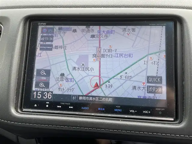 ホンダ ヴェゼル ハイブリッド Z ホンダセンシング 静岡県 2016(平28)年 5.4万km ホワイトオーキッドパール 純正メモリナビ・フルセグTV/DVD/CD/USB/SD/Bluetooth/バックカメラ/純正17インチアルミホイール/HONDA SENSING/・アダプティブクルーズコントロール（ACC）/・衝突軽減ブレーキ（CMBS）/・車線維持支援システム（LKAS）/・誤発進抑制機能/・先行車発進お知らせ機能/・オートハイビーム/4WD/ハーフレザーシート/シートヒーター/LEDライト/ビルトインETC/スマートキー/プッシュスタート/新車時保証書/取扱説明書