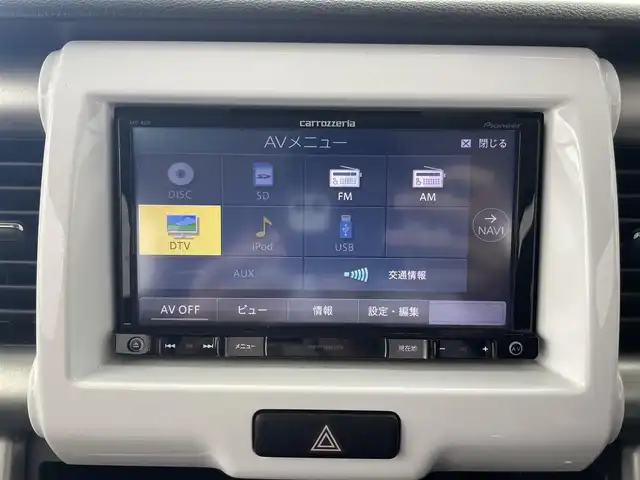 スズキ ハスラー G 群馬県 2016(平28)年 7.2万km フェニックスレッドパール/ブルーイッシュブラックパール ７型社外ナビ　Ｂカメラ　衝突軽減　ＥＴＣ　シートヒーター　フルセグ　横滑り防止装置　アイドリングストップ　プッシュスタート　オートエアコン　純正フロアマット　ＣＤ　ＤＶＤ　ＡＭ　ＦＭ　ＳＤ　ｉＰａｄ