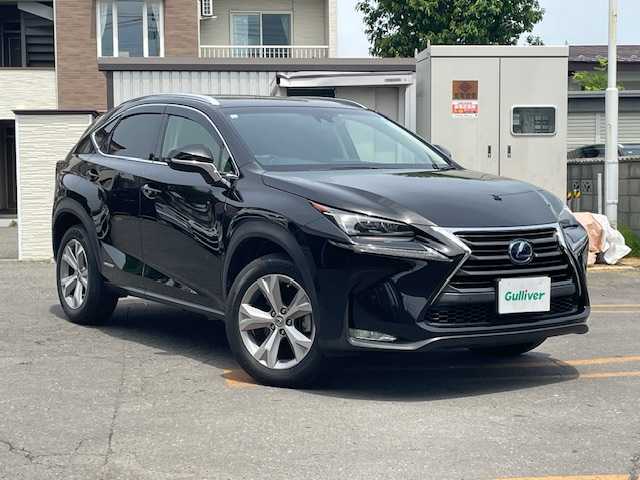レクサス ＮＸ 300h バージョンL 道東・釧路十勝 2015(平27)年 4.5万km スターライトブラックガラスフレーク