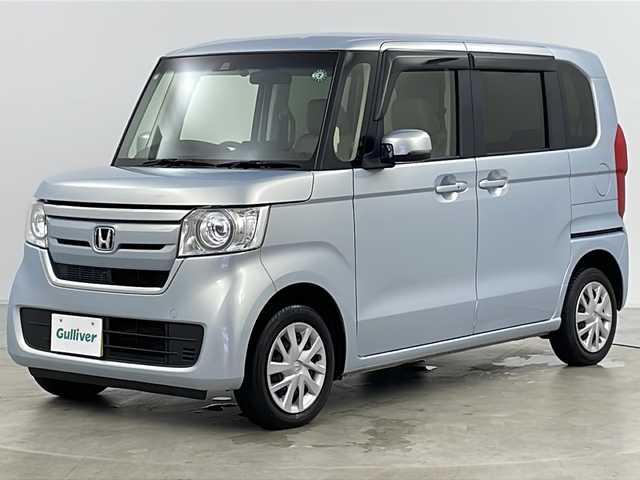 ホンダ Ｎ ＢＯＸ G EX ホンダセンシング 道央・札幌 2019(平31)年 3.5万km モーニングミストブルーM ・４ＷＤ/・社外ＳＤナビＴＶ・ＣＤ・ＢＴ/・バックカメラ/・片側パワースライドドア/・Honda　SENSING/・衝突軽減機能/・御発進抑制機能/・路外逸脱抑制機能/・ACC/・LKAS/・標識認識システム/・シートヒーター（D/N）/・ドアミラーヒーター/・ビルトインETC/・ステアリングスイッチ/・プッシュスタート/・社外ドラレコ/・LEDヘッドライト/・オートライト/・スマートキー/・スペアキー/・社外AWスタッドレスセット積込