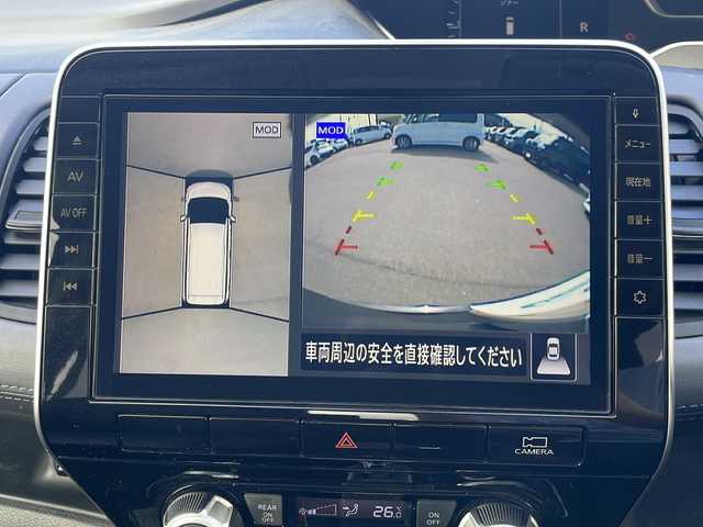 日産 セレナ ハイウェイスター V 山口県 2020(令2)年 6.9万km ダイヤモンドブラック ワンオーナー/純正9型ナビ（フルセグTV、AM/FM、Bluetooth）/後席モニター/全方位カメラ/両側パワースライドドア/クルーズコントロール/LEDオートライト/純正16インチアルミホイール/前後コーナーセンサー/ブラインドスポットモニター/アイドリングストップ/衝突被害軽減ブレーキ/W＋サイドエアバック