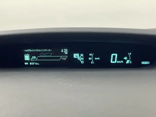 トヨタ プリウス G 群馬県 2013(平25)年 8.2万km ホワイトパールクリスタルシャイン 純正７型ナビ　ワンセグＴＶ　バックカメラ　パワーシート　クルーズコントロール　ステアリングスイッチ　プッシュスタート　オートエアコン　ハーフレザーシート　前方ドライブレコーダー　ＥＴＣ　禁煙車