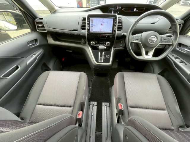 日産 セレナ ハイウェイスターVセレクションⅡ 岩手県 2019(令1)年 7.4万km ブリリアントホワイトパール 純正SDナビ　/フルセグ　/両側パワスラ/アラウンドビューモニター　/フリップダウンモニター　/純正ＬＥＤヘッドライト・フォグランプ　/エマージェンシーブレーキ　/ドラレコ