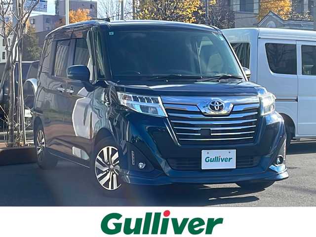 トヨタ ルーミー カスタムG 道央・札幌 2017(平29)年 5.5万km レーザーブルークリスタルシャイン ・４WD/・寒冷地仕様/・バックカメラ/・両側パワースライドドア/・クルーズコントロール/・エンジンスターター/・ウォークスルー/・フォグランプ/・シートヒーター/・KENWOODナビ/・Bluetooth/・フルセグTV/・純正アルミホイール/・アイドリングストップ/・横滑り防止装置/・オートライト/・LEDヘッドライト