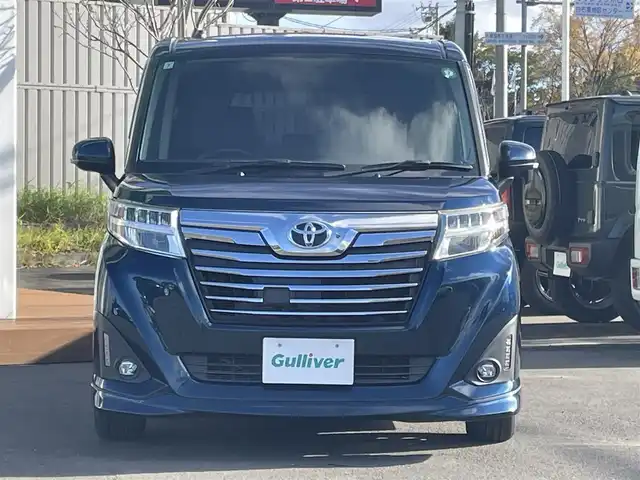 トヨタ ルーミー カスタムG 道央・札幌 2017(平29)年 5.5万km レーザーブルークリスタルシャイン ・４WD/・寒冷地仕様/・バックカメラ/・両側パワースライドドア/・クルーズコントロール/・エンジンスターター/・ウォークスルー/・フォグランプ/・シートヒーター/・KENWOODナビ/・Bluetooth/・フルセグTV/・純正アルミホイール/・アイドリングストップ/・横滑り防止装置/・オートライト/・LEDヘッドライト