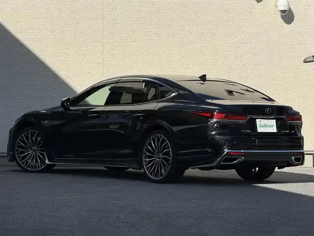 レクサス ＬＳ 500 Fスポーツ 滋賀県 2019(平31)年 6.2万km グラファイトブラックガラスフレーク サンルーフ/モデリスタエアロ/RAYS22インチホイール/純正20インチAW積み込み/純正ナビ/フルセグTV/黒革シート/シートヒーター＆ベンチレーション/ハンドルヒーター/ETC/エアサス/デジタルインナーミラー/リアオートサンシェード