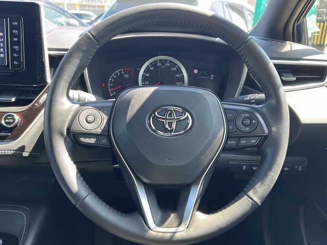 トヨタ カローラ スポーツ G 石川県 2018(平30)年 1.9万km ブラッキッシュアゲハガラスフレーク 純正ナビ/フルセグTV/Bluetooth/DVD再生/ドライブレコーダー/バックカメラ/純正フロアマット/LEDヘッドライト/横滑り防止装置/オートライト/オートマチックハイビーム/レーンキープアシスト/アイドリングストップ/衝突被害軽減システム/ダブル＋カーテンエアバック