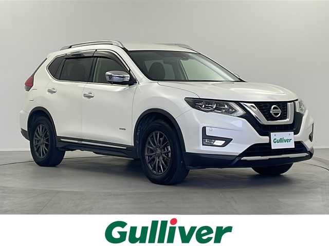 日産 エクストレイル ハイブリッド 20X 栃木県 2017(平29)年 5.4万km ブリリアントホワイトパール 純正ナビ(BT/フルセグ/CD/DVD)/アラウンドビューモニター/デジタルインナーミラー/プロパイロット/レーダークルーズコントロール/衝突被害軽減システム/コーナーセンサー/横滑り防止装置/盗難防止装置/ダウンヒルアシストコントロール/パワーバックドア/ETC/LEDヘッドライト/オートライト/純正フロアマット/社外アルミホイール