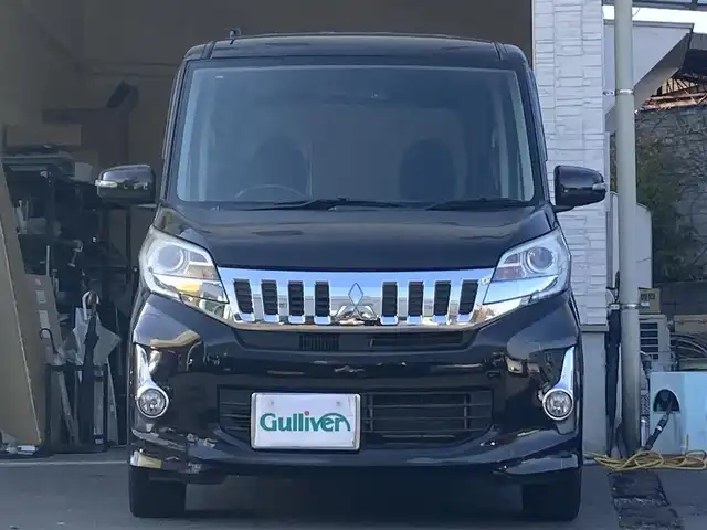 三菱 ｅＫスペース カスタムT 大分県 2015(平27)年 10万km アメジストブラック 両側パワースライドドア/純正15インチアルミホイール/純正LEDヘッドライト/オートライト/フォグランプ/社外フロアマット/社外ETC/リアサーキュレーター/革巻きステアリング/盗難防止装置/横滑り防止装置/バックカメラ/スマートキー/5月3日から5月7日までお休みの為、書類発送及び車両搬出は5月8日以降になります。