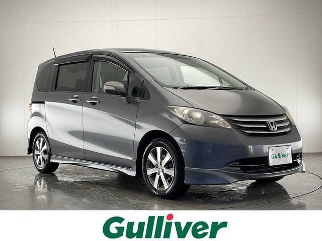 ホンダ フリード Gエアロ ジャストセレクション 宮崎県 2010(平22)年 14.2万km ポリッシュドメタルメタリック アルパインオーディオナビ/CD/DVD/TV/FM/AM/バックカメラ/ドアバイザー/ETC/フロアマット/両側パワースライドドア/ウインカーミラー/電動格納ミラー
