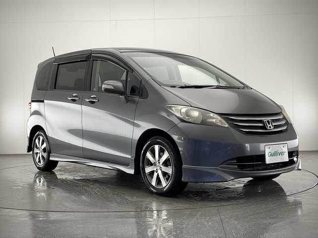 ホンダ フリード Gエアロ ジャストセレクション 宮崎県 2010(平22)年 14.2万km ポリッシュドメタルメタリック アルパインオーディオナビ/CD/DVD/TV/FM/AM/バックカメラ/ドアバイザー/ETC/フロアマット/両側パワースライドドア/ウインカーミラー/電動格納ミラー