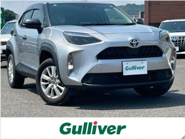 トヨタ ヤリスクロス G 広島県 2020(令2)年 4.7万km シルバーメタリック ワンオーナ/純正ディスプレイオーディオ/「AM/FM/Bluetooth」/バックメラ/前後ドライブレコーダー/レザー調シートカバー/衝突被害軽減システム/レーダークルーズコントロール/コーナーセンサー/先行車発進警告/電動パーキングシステム/電動ホールドシステム/LEDヘッドライト/オートライト/オートマチックハイビーム/純正16インチAW/プッシュスタート/スペアキー×1