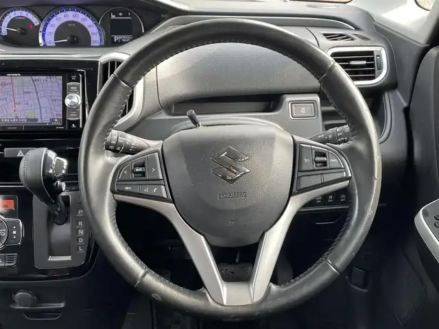 スズキ ソリオ バンディット HV MV 道央・札幌 2017(平29)年 7.9万km ブーストブルーパールメタリック ・４WD/・衝突軽減システム/・ハイブリッド車/・純正ナビ/・フルセグTV/・Bluetooth/・バックモニター/・片側パワースライドドア/・プッシュスタート/・アイドリングストップ/・クルーズコントロール/・シートヒーター/・エンジンスターター/・スペアキー１本/・シートアンダーボックス助手席側/・ウォークスルー/・フルフラットシート/・フォグランプ/・横滑り防止装置/・レーンキープアシスト