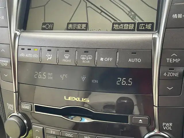 レクサス ＬＳ 600h バージョンU Iパック 佐賀県 2007(平19)年 10万km ホワイトパールクリスタルシャイン 純正HDDナビ(ワンセグTV/CD/DVD/MD)/バックモニター/サンルーフ/横滑り防止/コーナーセンサー/ノーマルクルコン/シートヒーター/パワーシート/エアシート/ETC/オートホールド/純正フロアマット/純正HIDヘッドライト