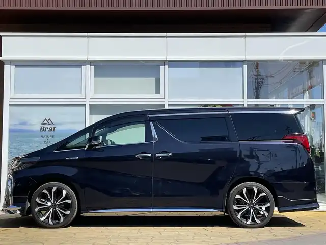 トヨタ アルファードハイブリット エグゼクティブ ラウンジ S 道北・旭川 2019(令1)年 4.9万km スパークリングブラックパールクリスタルシャイン JBLプレミアムサウンドシステム/リアエンターテイメント/デジタルインナーミラー/ツインムーンルーフ/フリップダウンモニター/全方位カメラ/白革シート/モデリスタフルエアロ/3眼LEDヘッドライト/ステアリングヒーター/ベンチレーション/シートヒーター/エグゼクティブパワーシート/レーダークルーズコントロール/純正フロアマット/メーカーナビ/地デジ、Bluetooth/両側パワースライドドア/パワーバックドア/取扱説明書/保証書/スペアキー×1
