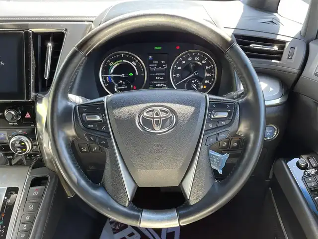 トヨタ アルファードハイブリット エグゼクティブ ラウンジ S 道北・旭川 2019(令1)年 4.9万km スパークリングブラックパールクリスタルシャイン JBLプレミアムサウンドシステム/リアエンターテイメント/デジタルインナーミラー/ツインムーンルーフ/フリップダウンモニター/全方位カメラ/白革シート/モデリスタフルエアロ/3眼LEDヘッドライト/ステアリングヒーター/ベンチレーション/シートヒーター/エグゼクティブパワーシート/レーダークルーズコントロール/純正フロアマット/メーカーナビ/地デジ、Bluetooth/両側パワースライドドア/パワーバックドア/取扱説明書/保証書/スペアキー×1