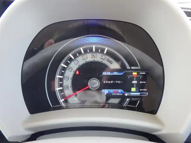 スズキ ワゴンＲ スマイル HYBRID S 千葉県 2022(令4)年 1.5万km オフブルーメタリック/ホワイト2トーン デュアルカメラブレーキサポート/レーダークルーズコントロール/アイドリングストップ/ヘッドアップディスプレイ/両側パワースライドドア/前席シートヒーター/ディスプレイオーディオ【FH-9200DVD】/【DVD/CD再生機能　Bluetooth接続】/ETC/リアコーナーセンサー/サイド/カーテンエアバッグ/携帯リモコン