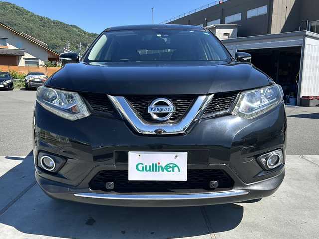 日産 エクストレイル 20X エマージェンシーブレーキ 山梨県 2014(平26)年 5.3万km ダイヤモンドブラック 純正ナビ/TV/CD/DVD/バックカメラ/衝突軽減装置/ETC/オートライト/オートエアコン/合皮シート/シートヒーター/LEDヘッドライト/純正１７インチアルミホイール/スマートキー/クリアランスソナー