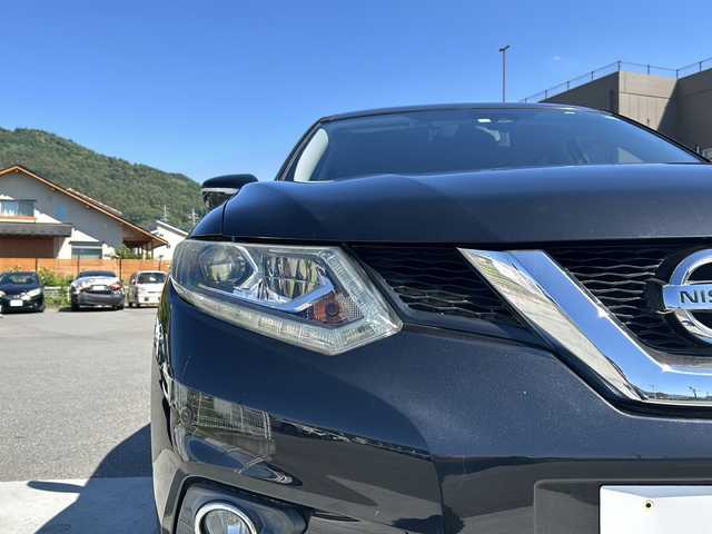 日産 エクストレイル 20X エマージェンシーブレーキ 山梨県 2014(平26)年 5.3万km ダイヤモンドブラック 純正ナビ/TV/CD/DVD/バックカメラ/衝突軽減装置/ETC/オートライト/オートエアコン/合皮シート/シートヒーター/LEDヘッドライト/純正１７インチアルミホイール/スマートキー/クリアランスソナー