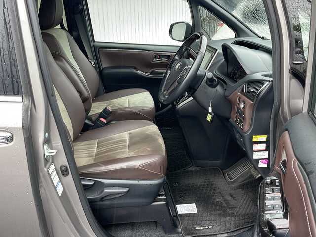 トヨタ エスクァイア Gi プレミアムパッケージ 長野県 2018(平30)年 5万km アバンギャルドブロンズメタリック ４WD/トヨタセーフティセンス/純正メーカーナブフルセグTV/バックカメラ/ETC2.0/両側パワースライドドア/ブラウンハーフレザーシート/シートヒーター /ステアリングヒーター/ドライブレコーダー/社外15インチアルミ/純正アルミ付夏タイヤ積込